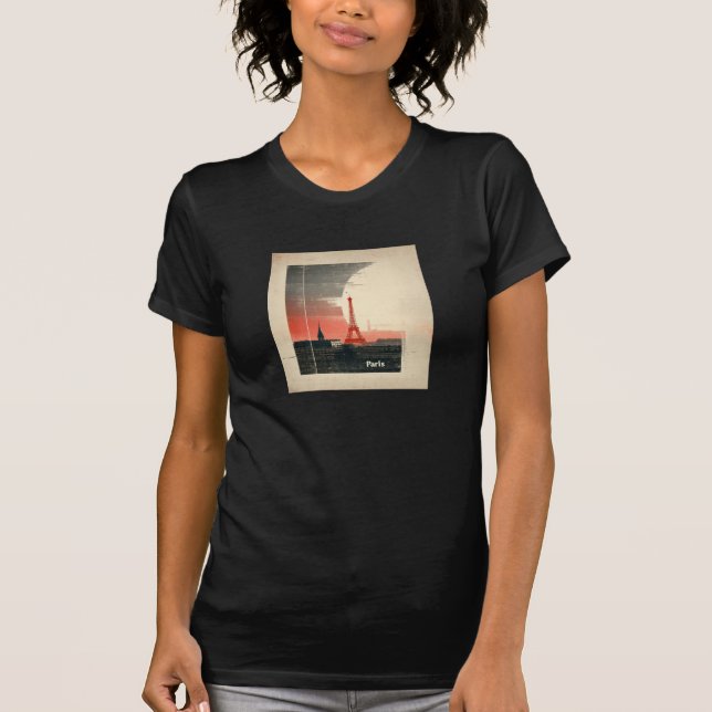 Paris, Frankreich - 1960er Jahre Inspiriert Graphi T-Shirt (Vorderseite)