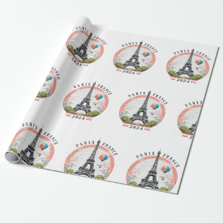 Paris Frankreich 2024 Wrapping Papers, Eiffelturm Geschenkpapier