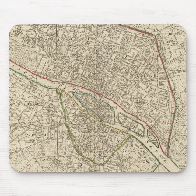 Paris Frankreich 2 Mousepad (Vorne)