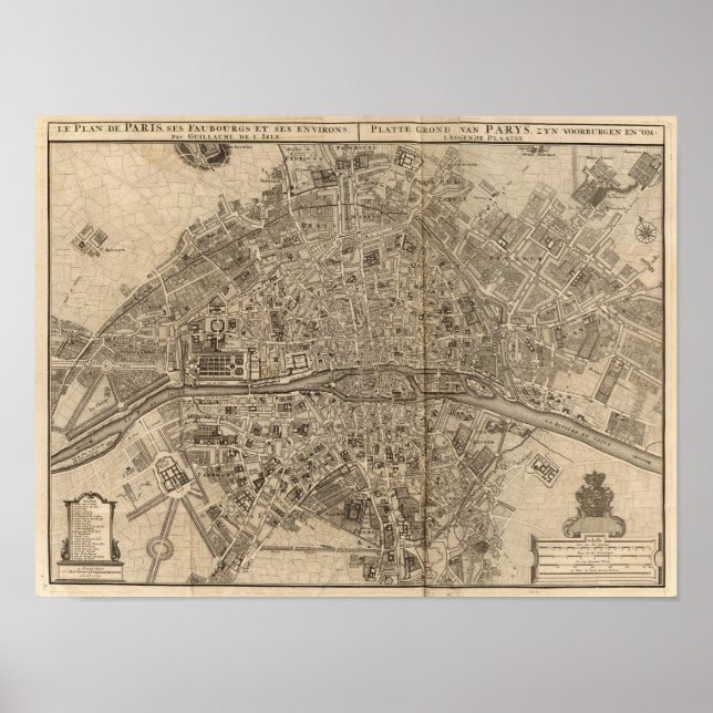 Paris Frankreich 2 Poster (Vorne)