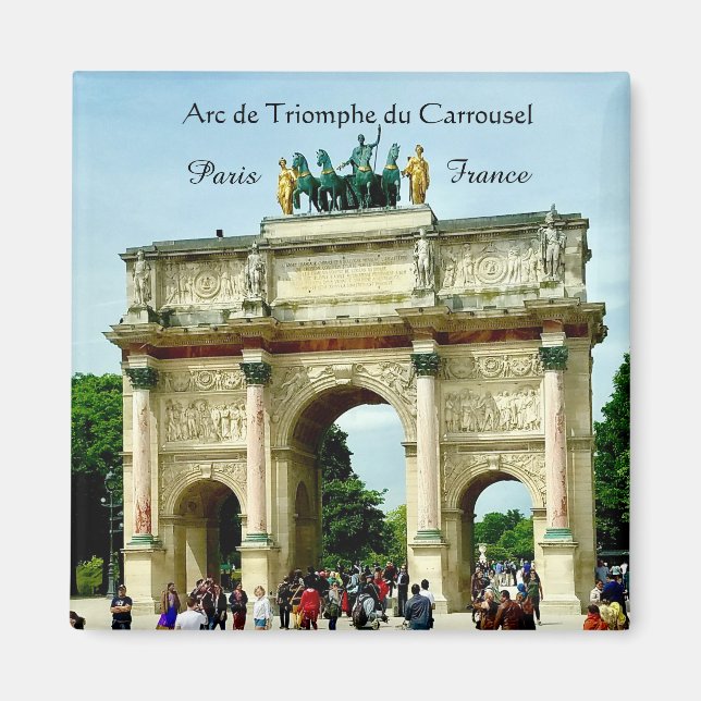 Paris Frankreich - Arc de Triomphe du Carrousel Magnet (Vorne)
