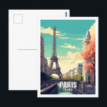 Paris Frankreich Berühmte Reiseziele Postkarte<br><div class="desc">Paris Frankreich Berühmte Reiseziele</div>