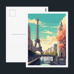 Paris Frankreich Berühmte Reiseziele Postkarte<br><div class="desc">Paris Frankreich Berühmte Reiseziele</div>