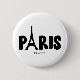 Paris Frankreich Button