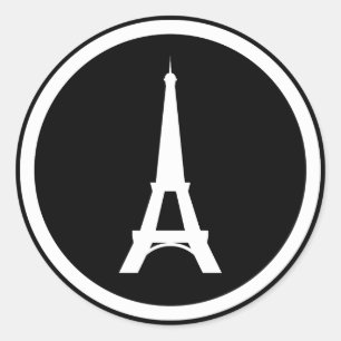 Paris, Frankreich - die moderne Eurosammlung Runder Aufkleber
