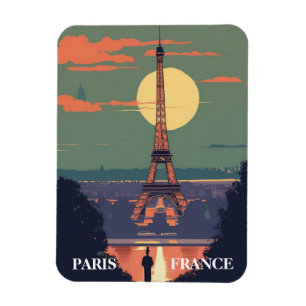 Paris Frankreich Eiffel Tower Art Magnet
