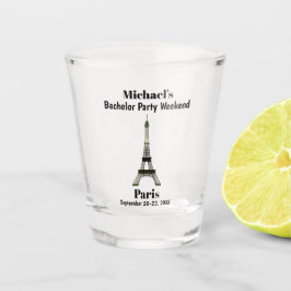 Paris Frankreich Eiffel Tower Bachelor Party Gefal Schnapsglas