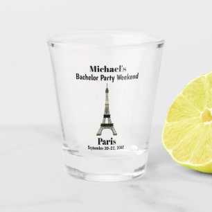 Paris Frankreich Eiffel Tower Bachelor Party Gefal Schnapsglas