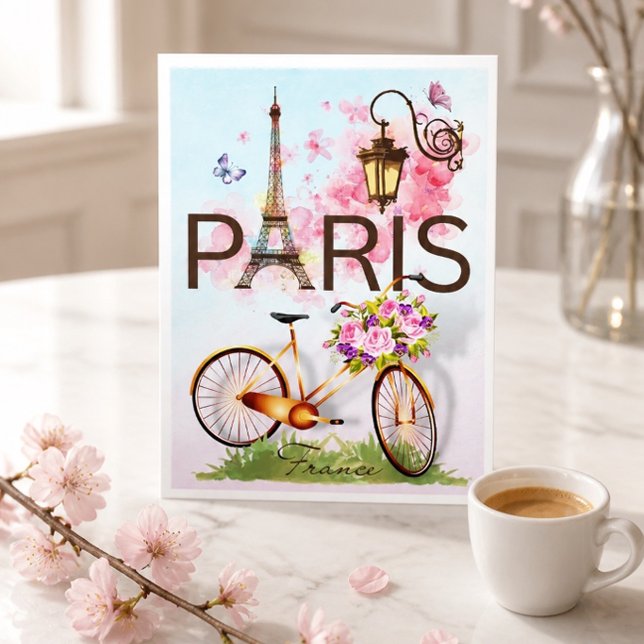 Paris Frankreich Eiffel Tower Bicycle Lamp geklapp (Von Creator hochgeladen)