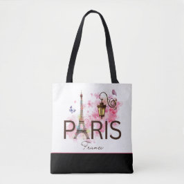 Paris Frankreich Eiffel Tower & Lamp Tasche