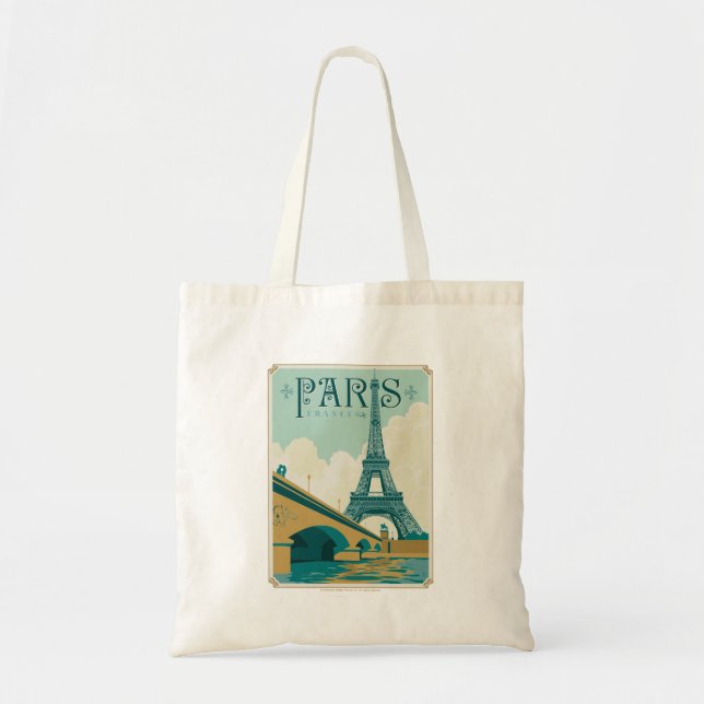 Paris Frankreich - Eiffel Tower Tragetasche (Vorne)