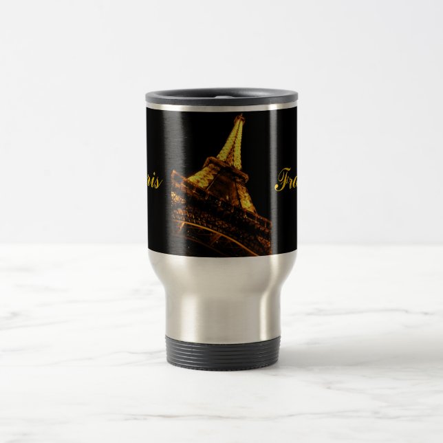 Paris, Frankreich, Eiffel-Turm, Reise-Tasse Reisebecher (Mittel)
