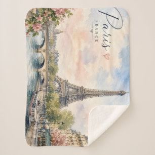 Paris Frankreich Eiffelturm Fluss Seine Sherpadecke