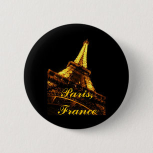 Paris, Frankreich, Eiffelturm, Knopf Button