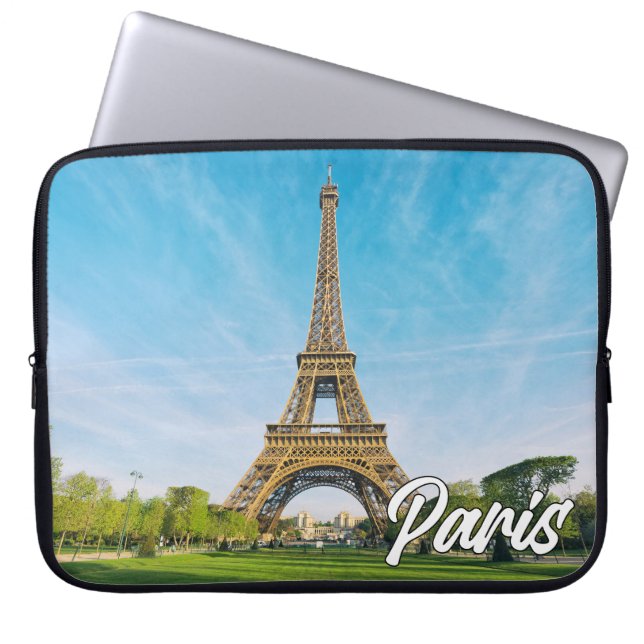 Paris, Frankreich | Eiffelturm Laptopschutzhülle (Vorderseite)