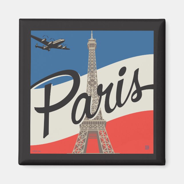 Paris Frankreich | Eiffelturm Magnet (Vorne)
