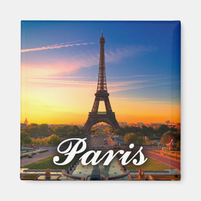 Paris, Frankreich - Eiffelturm Magnet (Vorne)