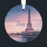 Paris-Frankreich-Eiffelturm Ornament<br><div class="desc">Paris Frankreich Eiffel Turm Schöner Sonnenuntergang. Perfektes Geschenk für alle,  die Frankreich Lieben</div>