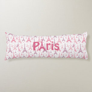 Paris Frankreich Eiffelturm Pink Lila Europa Seitenschläferkissen