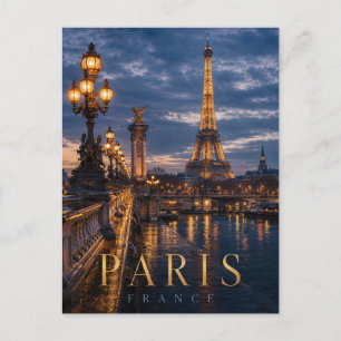 Paris Frankreich Eiffelturm REALMS Postkarte