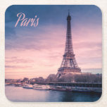 Paris-Frankreich-Eiffelturm Rechteckiger Pappuntersetzer<br><div class="desc">Paris Frankreich EiffelturmSchöner Sonnenuntergang.  Perfektes Geschenk für alle,  die Frankreich Lieben</div>