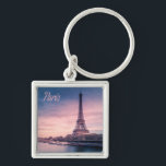Paris-Frankreich-Eiffelturm Schlüsselanhänger<br><div class="desc">Paris Frankreich Eiffel Turm Schöner Sonnenuntergang. Perfektes Geschenk für alle, die Frankreich Lieben</div>