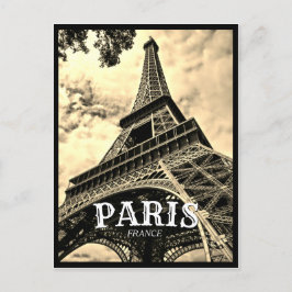 Paris Frankreich - Eiffelturm Vintag Postkarte