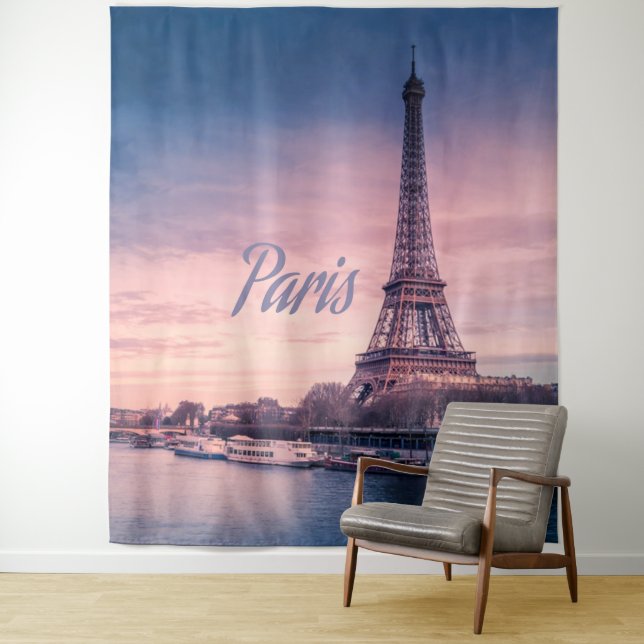 Paris-Frankreich-Eiffelturm Wandteppich (Beispiel)