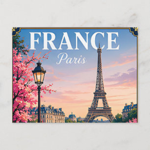 🗼 Paris Frankreich Erinnerung an den Eiffel-Turm- Postkarte