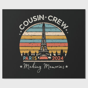 Paris Frankreich Erinnerungen schaffen 2024 Geschenkpapier