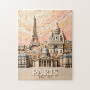 Paris Frankreich Europa Modern Pastell Strukturier