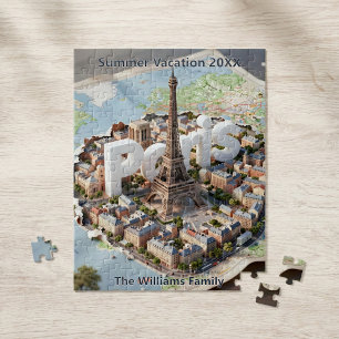 Paris Frankreich Familienurlaub 3D Reise Souvenir