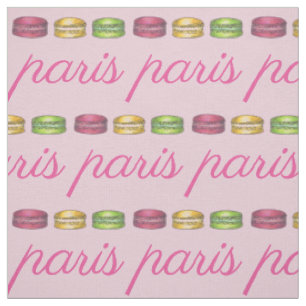 Paris Frankreich Französische Food Pink Macaron Co Stoff