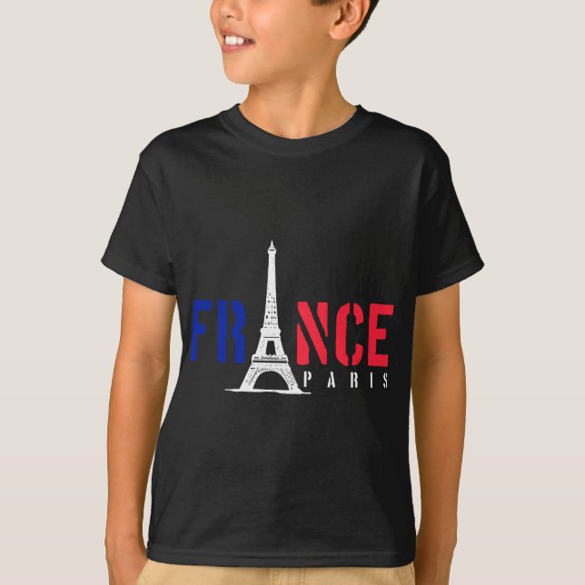 Paris Frankreich Französische Stadt Ausflug T-Shirt (Vorderseite)