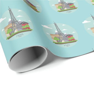Paris Frankreich Geschenk Wrapping Papier Französi Geschenkpapier