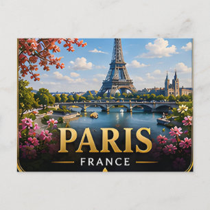 Paris Frankreich Ikonischer Europäischer Fluchtort Postkarte