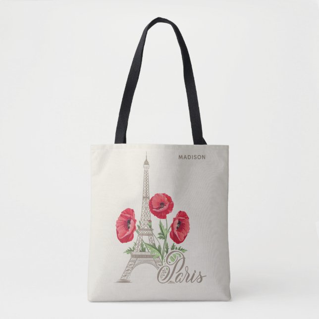 Paris Frankreich individuelle Name Taschen (Vorderseite)