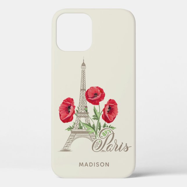 Paris - Frankreich individuelle Name-Telefonfälle Case-Mate iPhone Hülle (Rückseite)