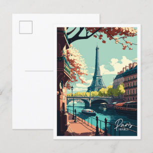 Paris Frankreich Kunst, Jahrgang Reise Postkarte
