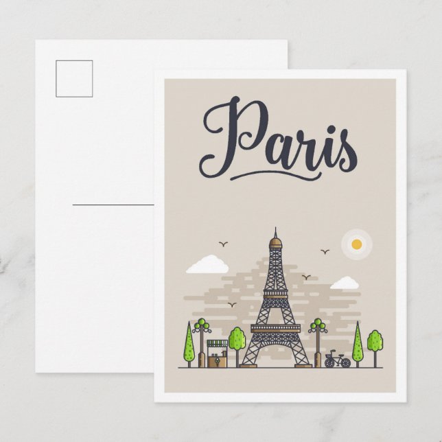 Paris Frankreich Kunstausstellung Postkarte (Vorne/Hinten)
