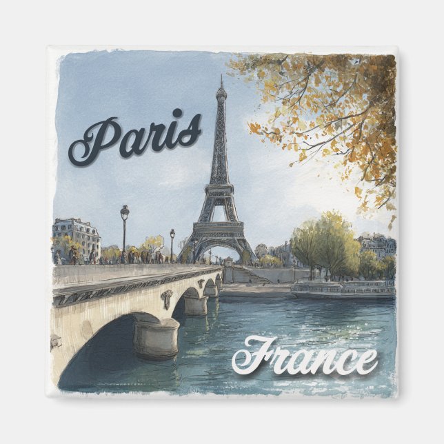 Paris, Frankreich Magnet (Vorne)