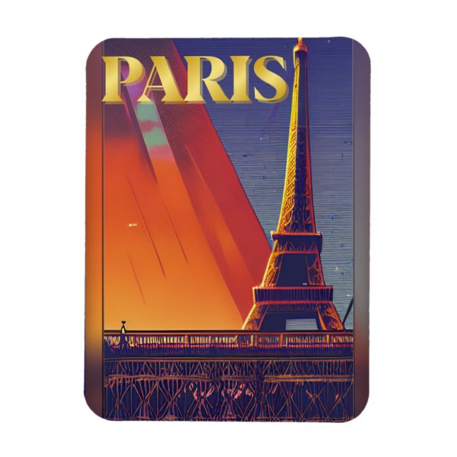 Paris Frankreich Magnet (Vertikal)