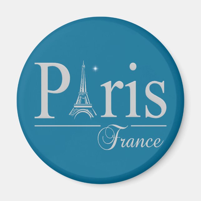Paris-Frankreich-Magnet Magnet (Vorne)