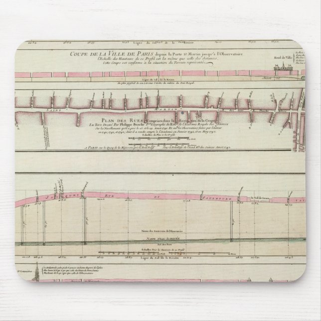  Paris, Frankreich Mousepad (Vorne)