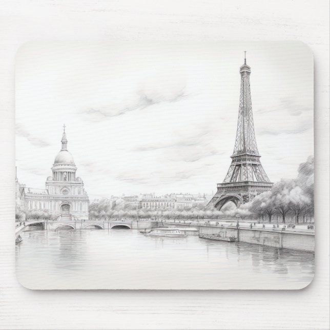 Paris Frankreich Mousepad (Vorne)