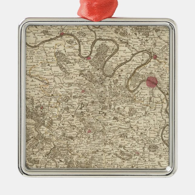 Paris Frankreich Ornament Aus Metall (Vorne)