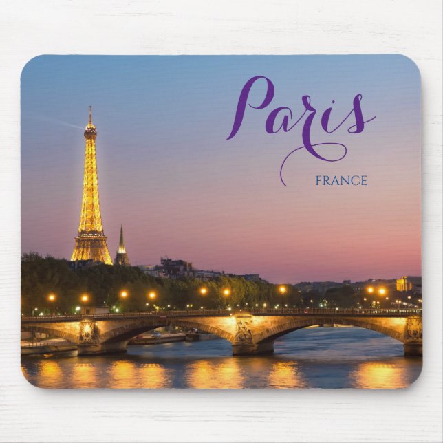 Paris Frankreich Postcard Eiffel Tower Mouse Pad G Mousepad (Vorne)
