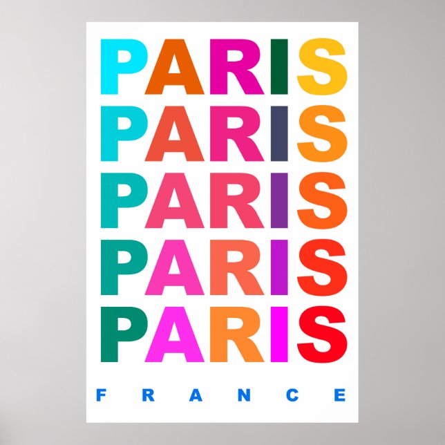 Paris Frankreich Poster (Vorne)