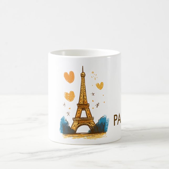 Paris Frankreich Reise Kaffeetasse (Mittel)