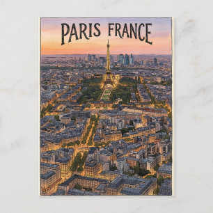 Paris Frankreich Reise Postkarte